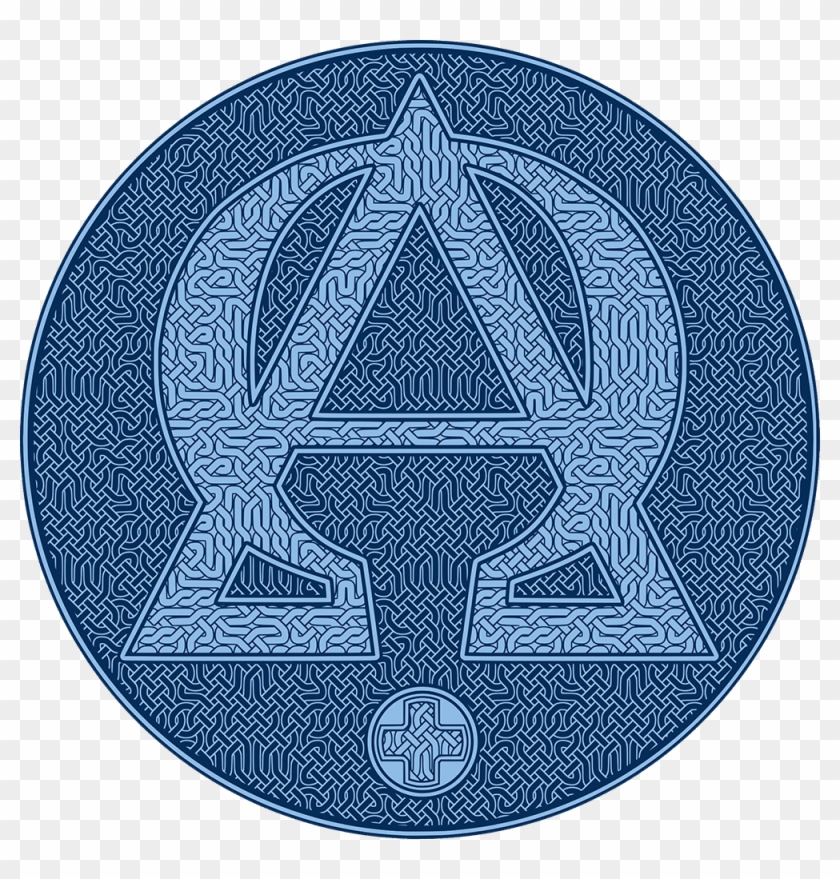 Alpha And Omega Blue Version - Emblem Clipart