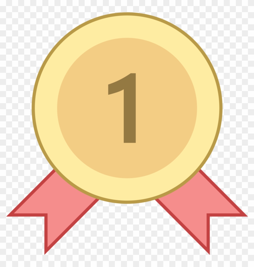 This Is A Picture Of An Award Ribbon For Being Number - Icon Clipart