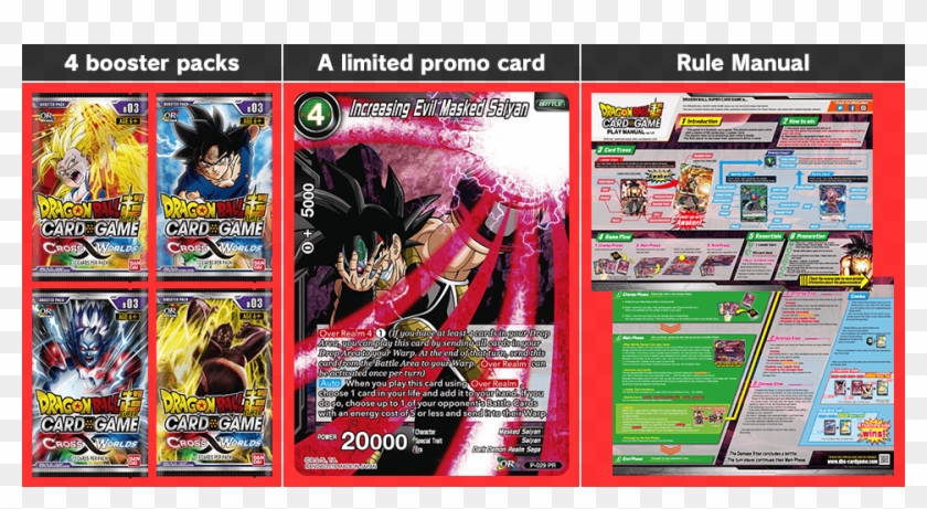 Contents - Dragon Ball Super Tcg Cross Worlds Booster Clipart #1584640