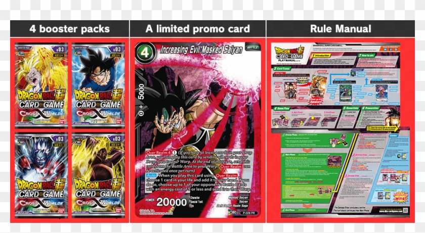 Contents - Dragon Ball Super Tcg Cross Worlds Booster Clipart