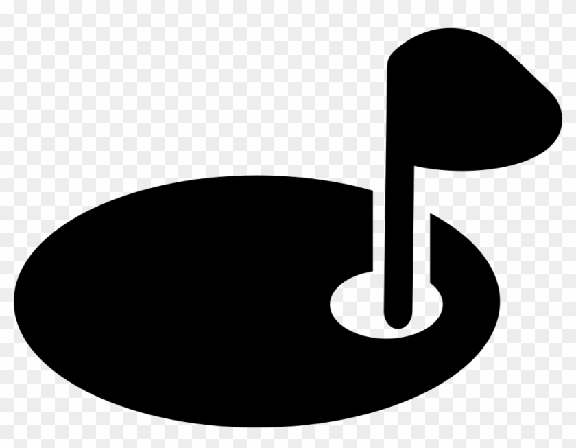 Golf Hole With A Flag Comments - Circle Clipart #1584991