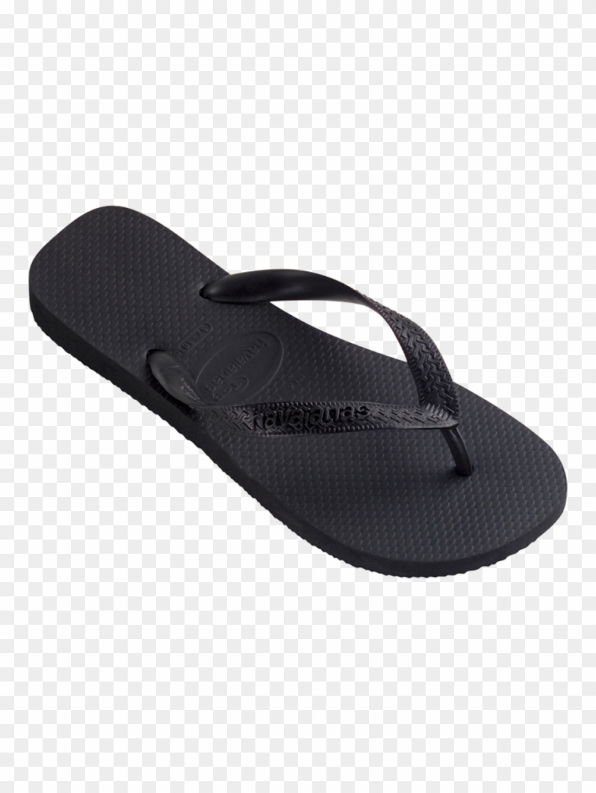 Havaianas Top Black Flip Flops - Havaianas Black Clipart #1585001
