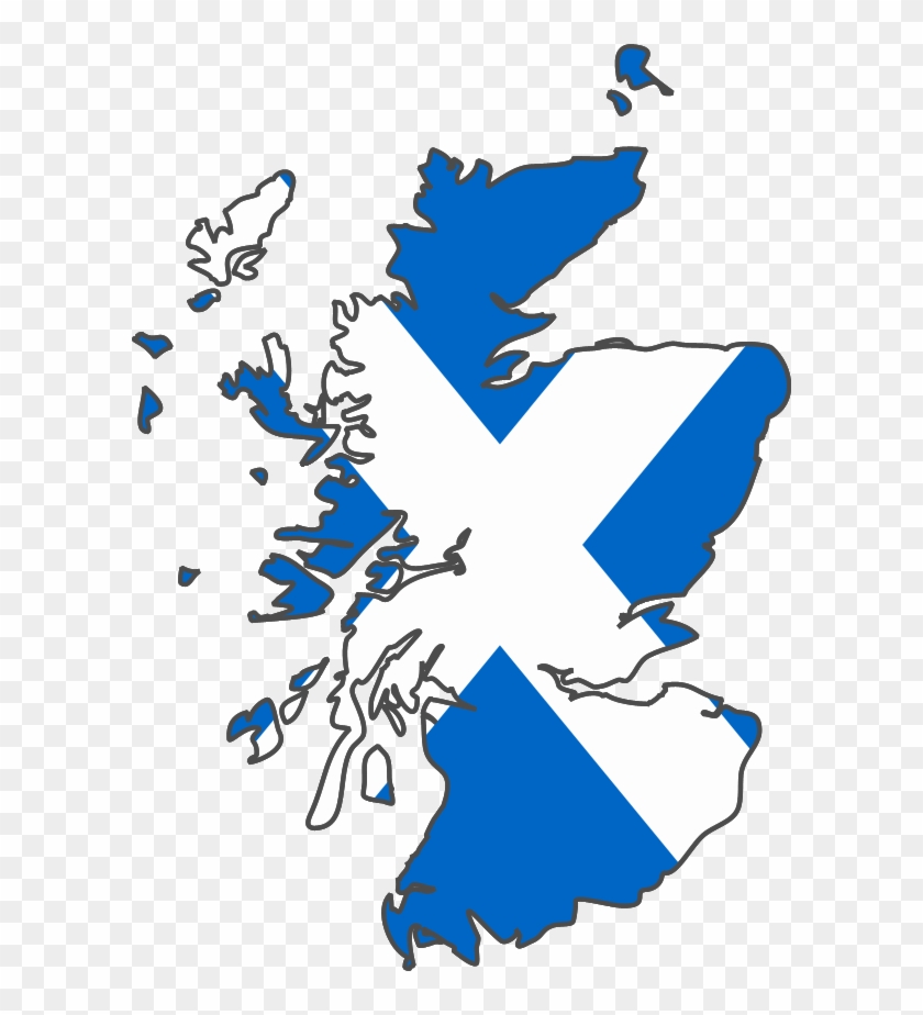 Scotland Golf Guide - Scotland Map Flag Clipart #1585374