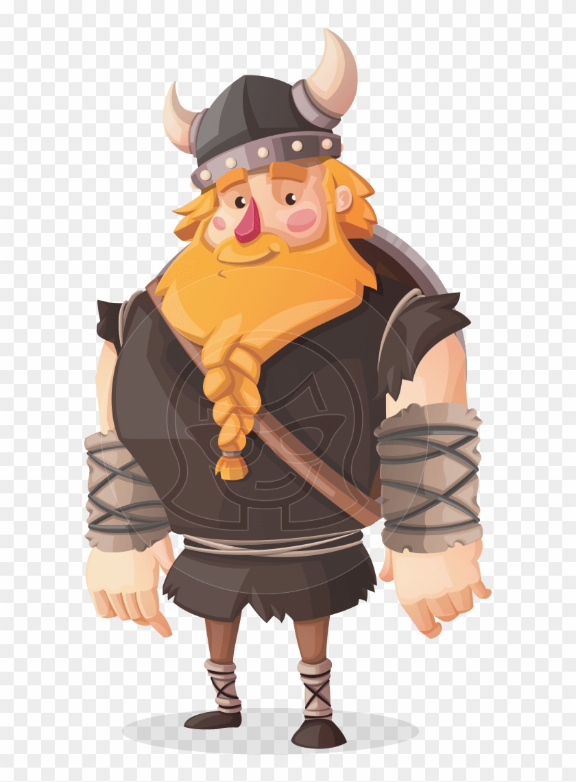 Viking Torhild The Brave - Cartoon Clipart
