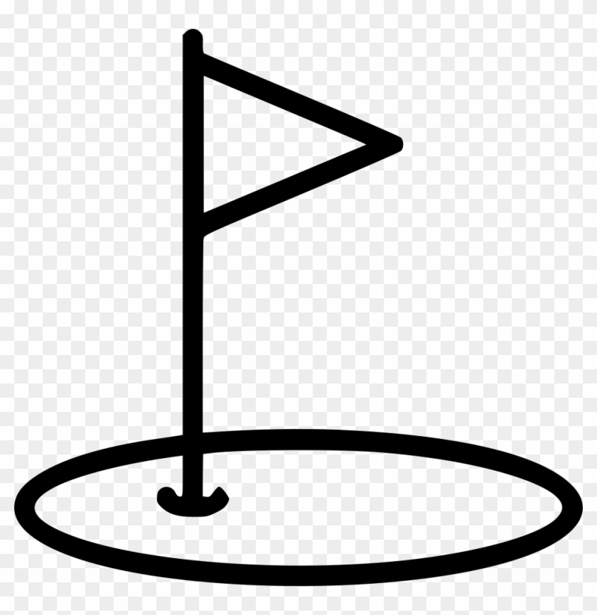 Golf Flag Pothole Comments Clipart