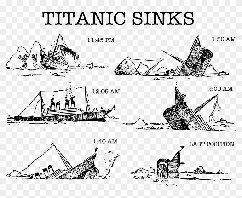 Free Stock Sinks Medium Image Png - John B Thayer Titanic Sketch Clipart #1585902