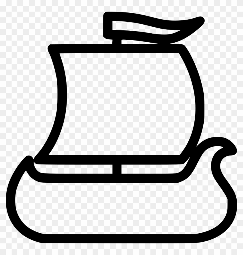 Png File - Outline Of Viking Ship Clipart