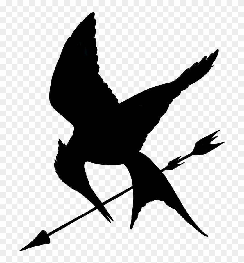 Mockingjay Silhouette - Mockingjay Logo Hunger Games Clipart #1585959