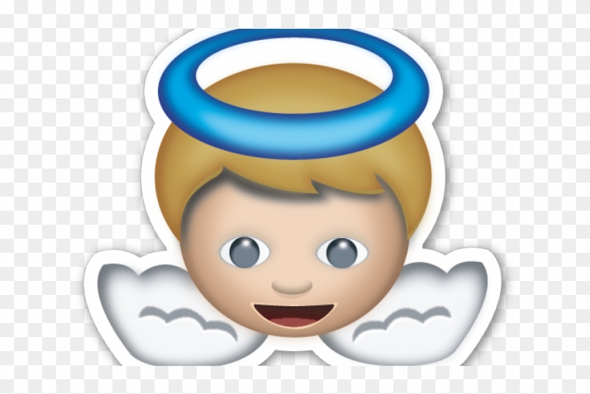 Emoji Clipart Angel - Emoticon Angel Whatsapp - Png Download