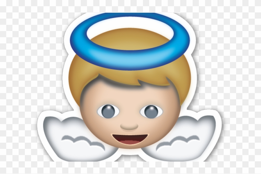 Emoji Clipart Angel - Emoticon Angel Whatsapp - Png Download #1586215
