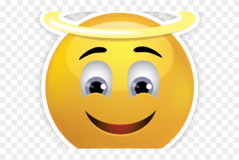Sad Emoji Clipart Angel - Emoji Angel Face - Png Download
