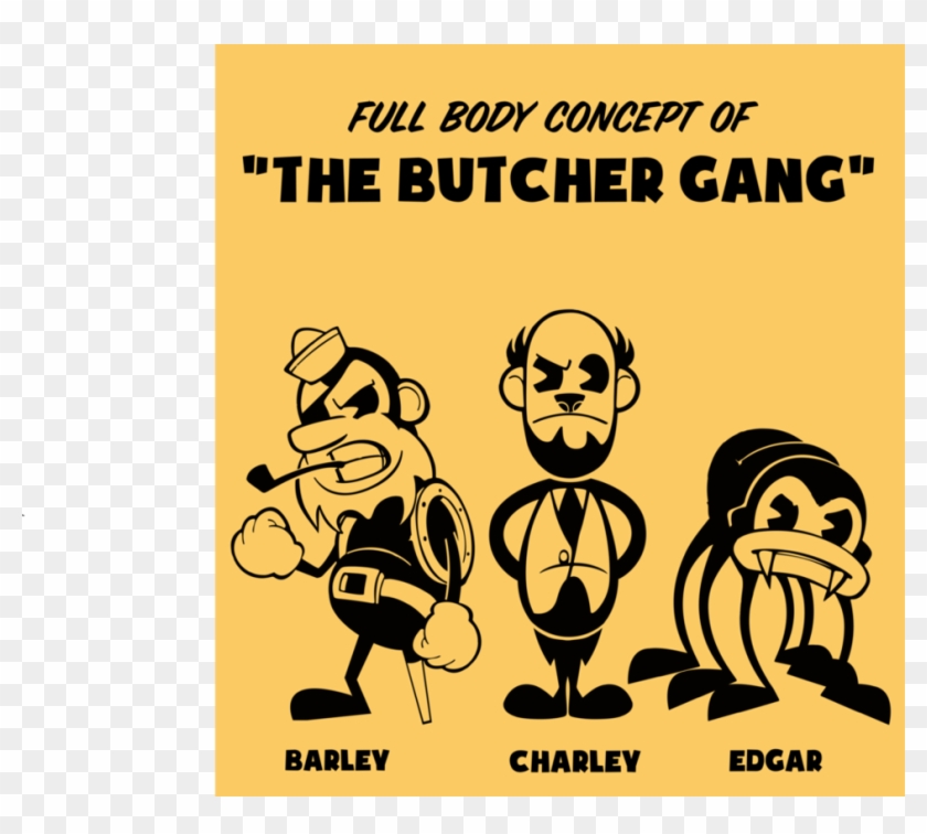 Bendy And The Ink Machine - Bendy The Butcher Gang Clipart #1586464