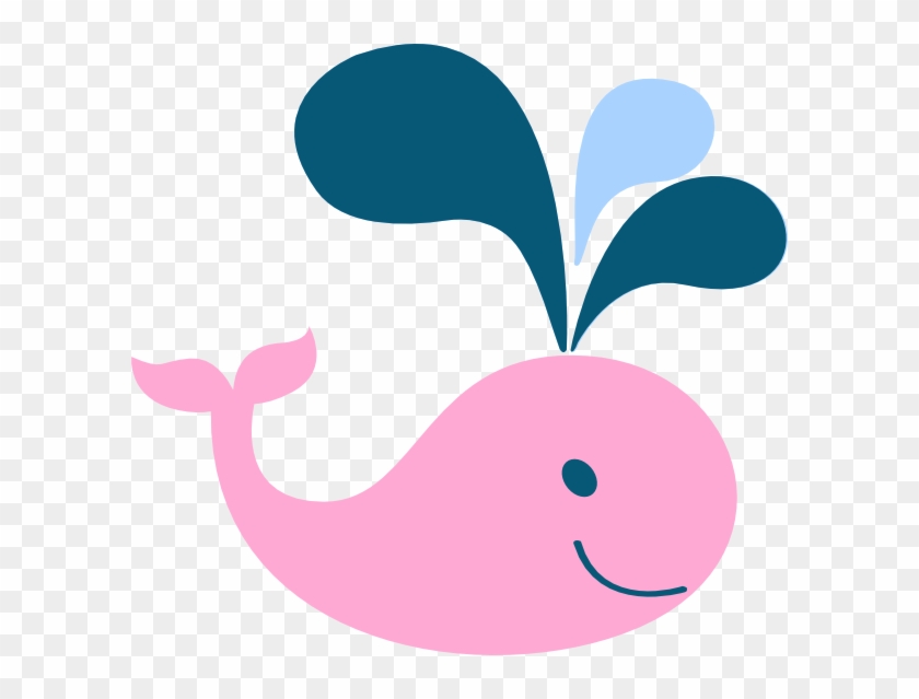 Pink Whales Cliparts - Pink Whale Clip Art - Png Download