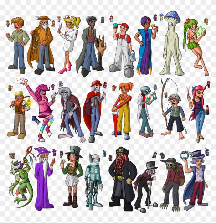 909 X 878 5 - Terraria Npcs In Real Life Clipart