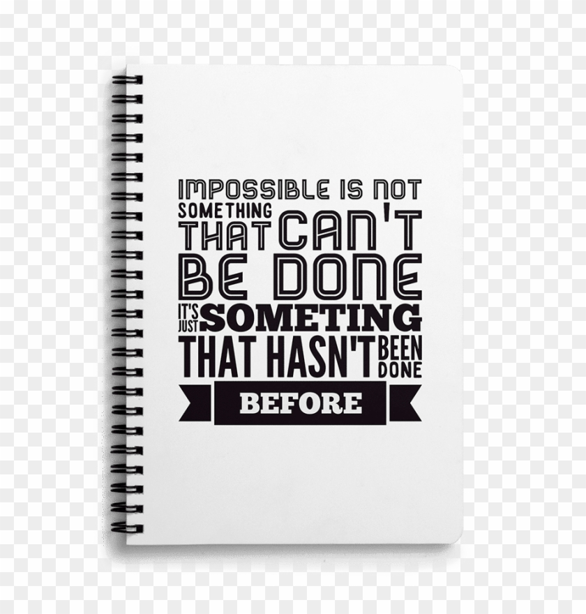 Dailyobjects Be The First Bw A6 Spiral Notebook Buy - Sketch Pad Clipart #1586633