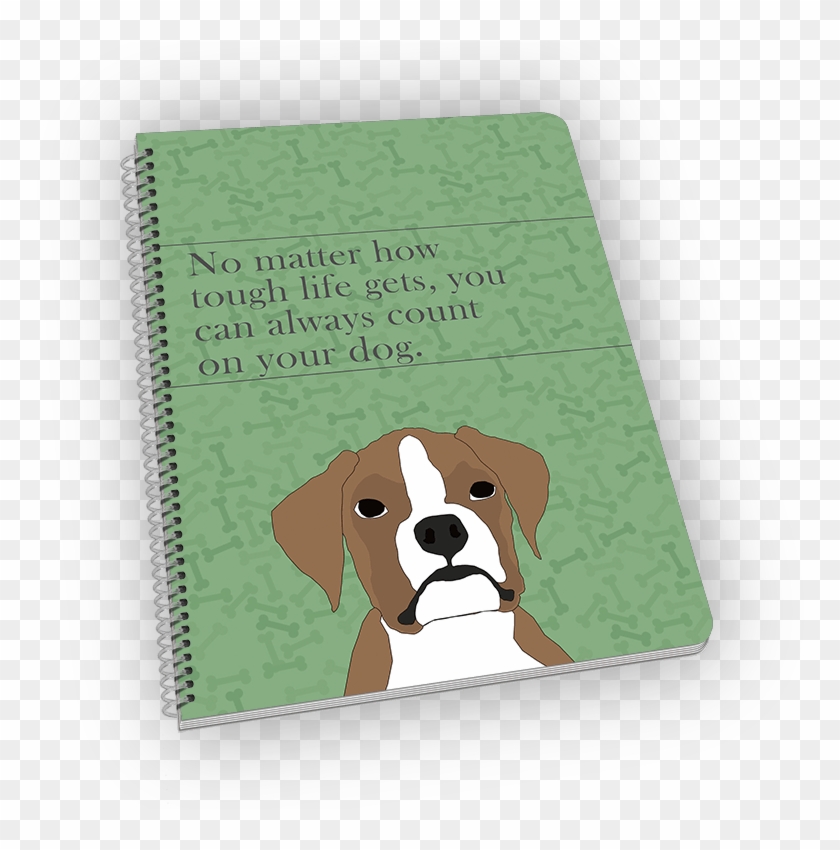 Spiral-bound Notebook With Boxer On The Cover - Boxer Clipart #1587017