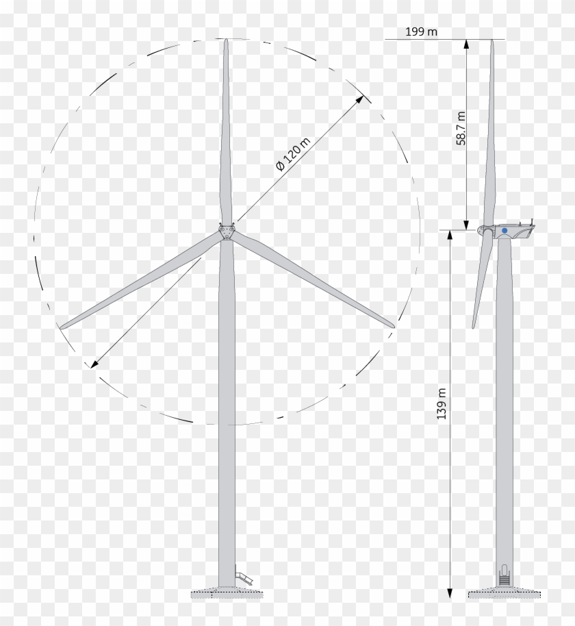 About The - Tip Height Wind Turbine Clipart