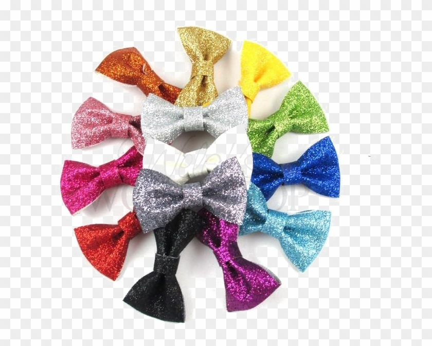 Glitter Bow Ribbon Png Image Background - Plush Clipart #1587447