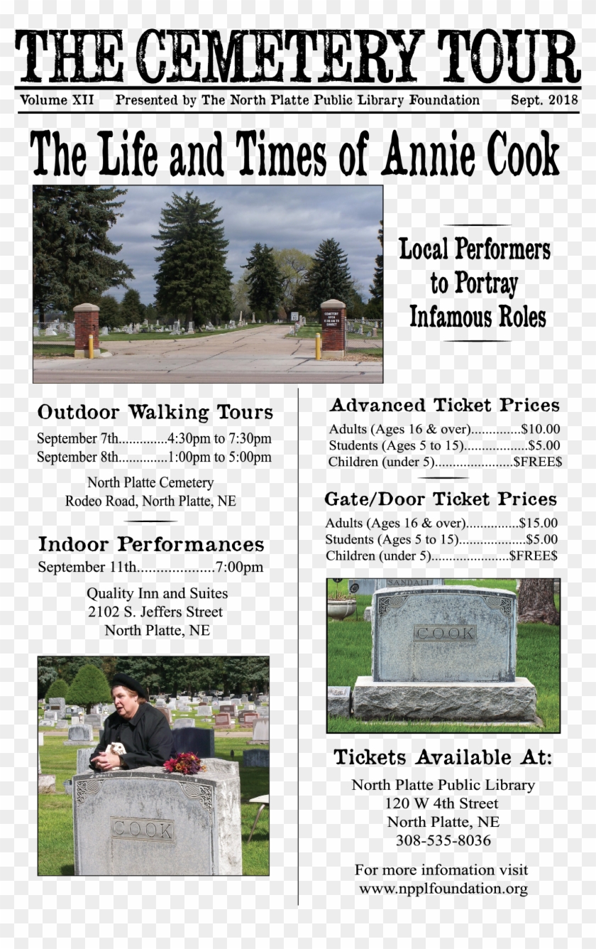 2018 Cemetery Tour Information - Tree Clipart #1587879