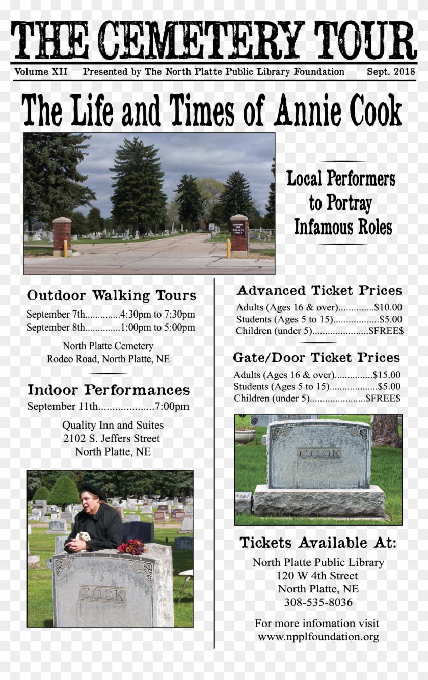 2018 Cemetery Tour Information - Tree Clipart