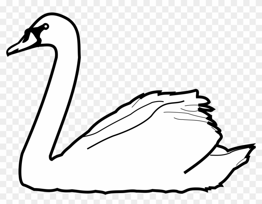 Swans Drawing At Getdrawings - Outline Of A Swan Clipart