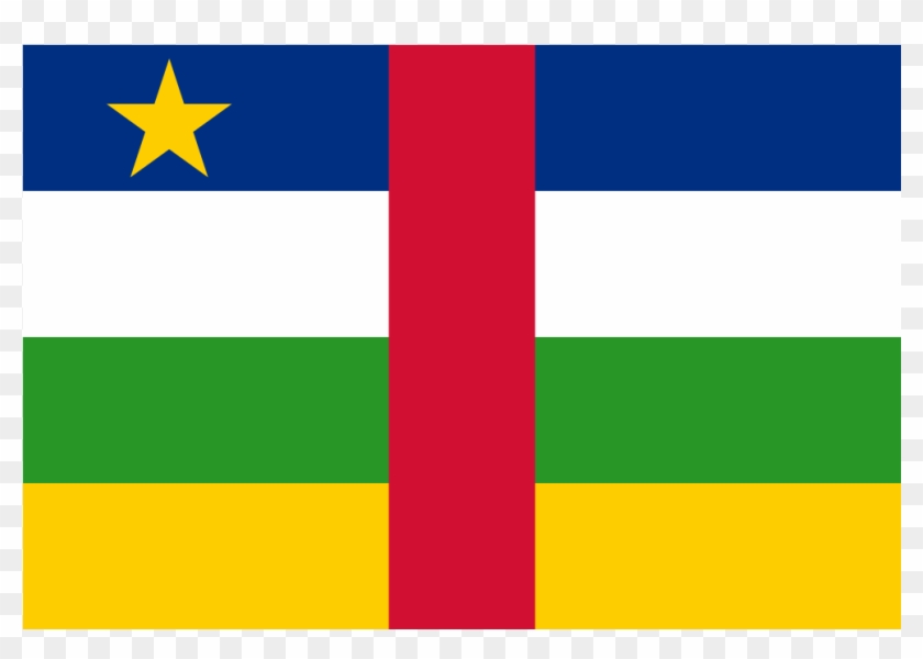 Cf Central African Republic Flag Icon - Central African Republic Flag Clipart #1588349