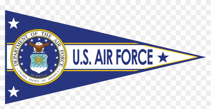 Air Force Pennant - Us Air Force Png Transparent Clipart #1588425