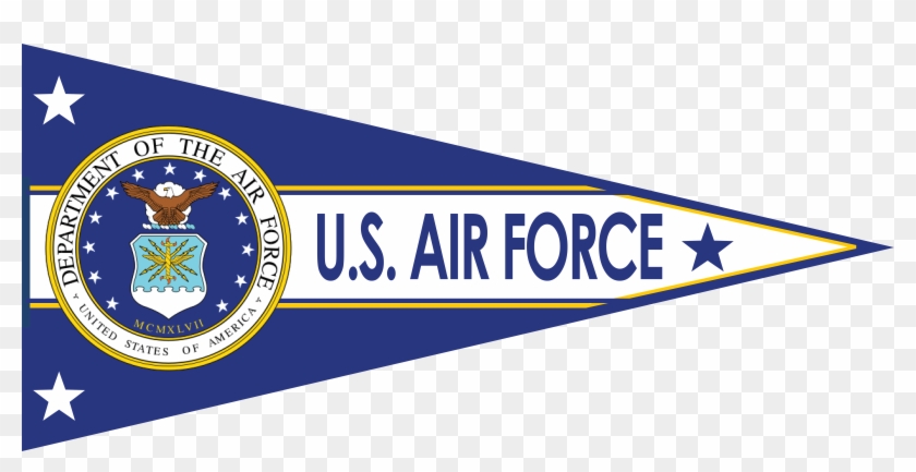 Air Force Pennant - Us Air Force Png Transparent Clipart
