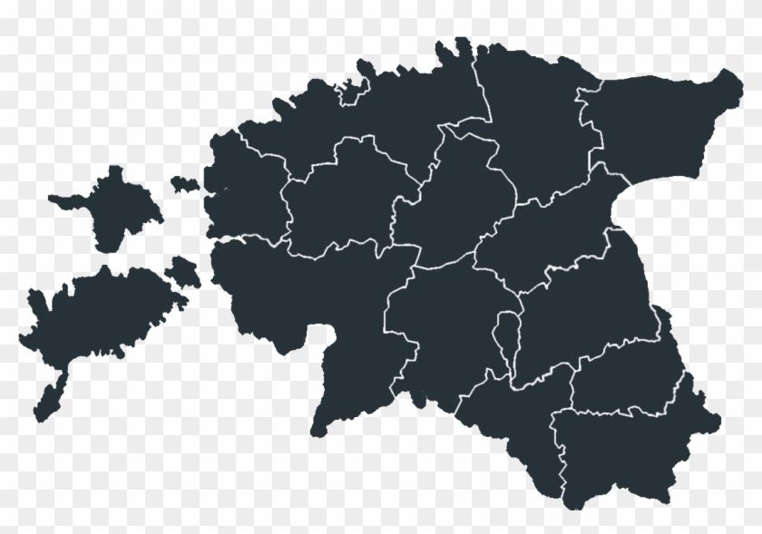 Eesti Map - Estonia Map Vector Clipart