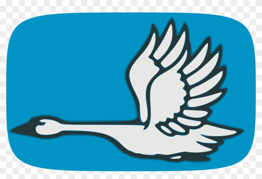 This Free Icons Png Design Of Flying Swan Clipart #1588478