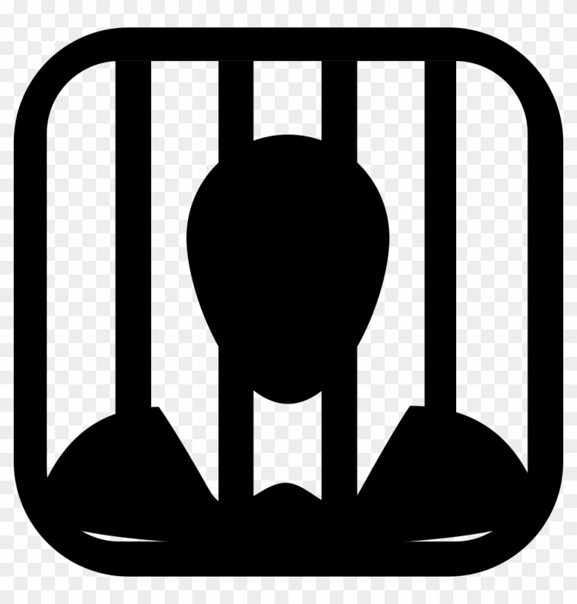Si Glyph Person Prison Png Icon Free Ⓒ - Person In Prison Icon Png Clipart
