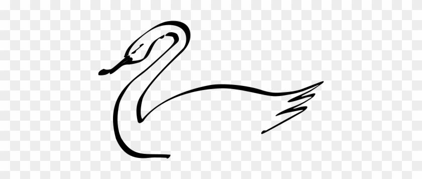 Medium Image - Simple Swan Clipart