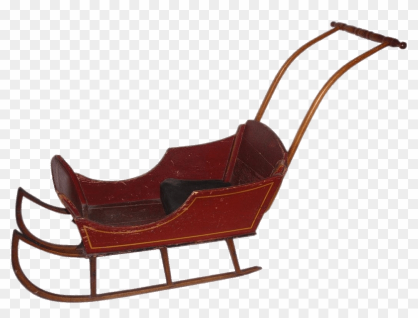 Download - Antique Child Sleigh Clipart