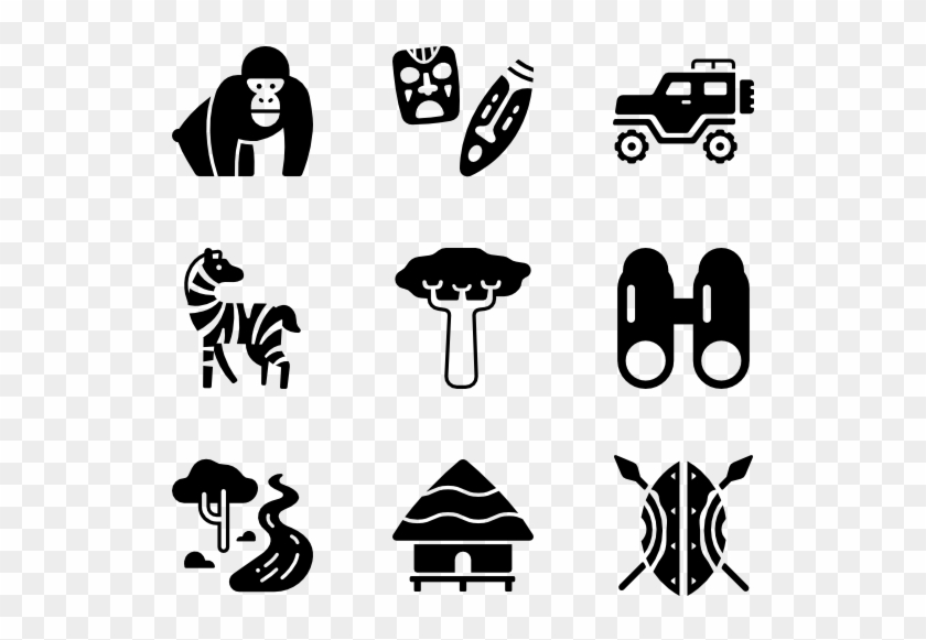 African Safari - African Icon Clipart #1589985