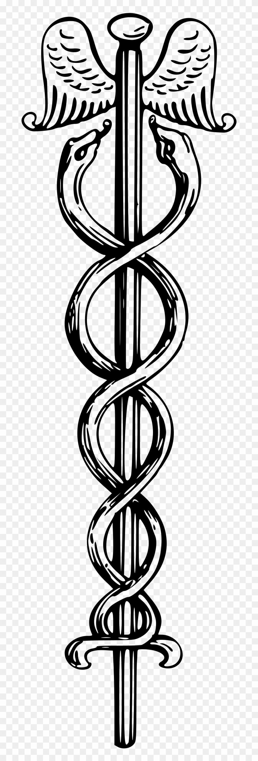 Big Image - Staff Of Hermes Clipart