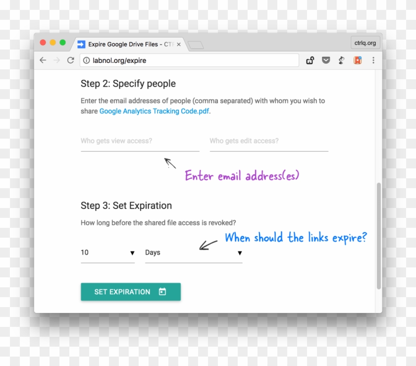 Auto Expire Google Drive Shared Links - Google Drive Expiration Date Clipart