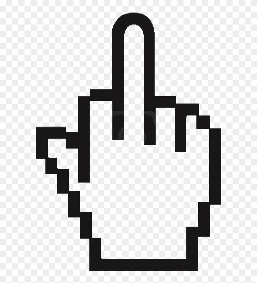 Why Not Start This - Middle Finger Cursor Png Clipart