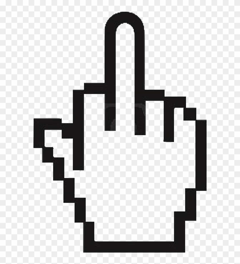 Why Not Start This - Middle Finger Cursor Png Clipart #1590880