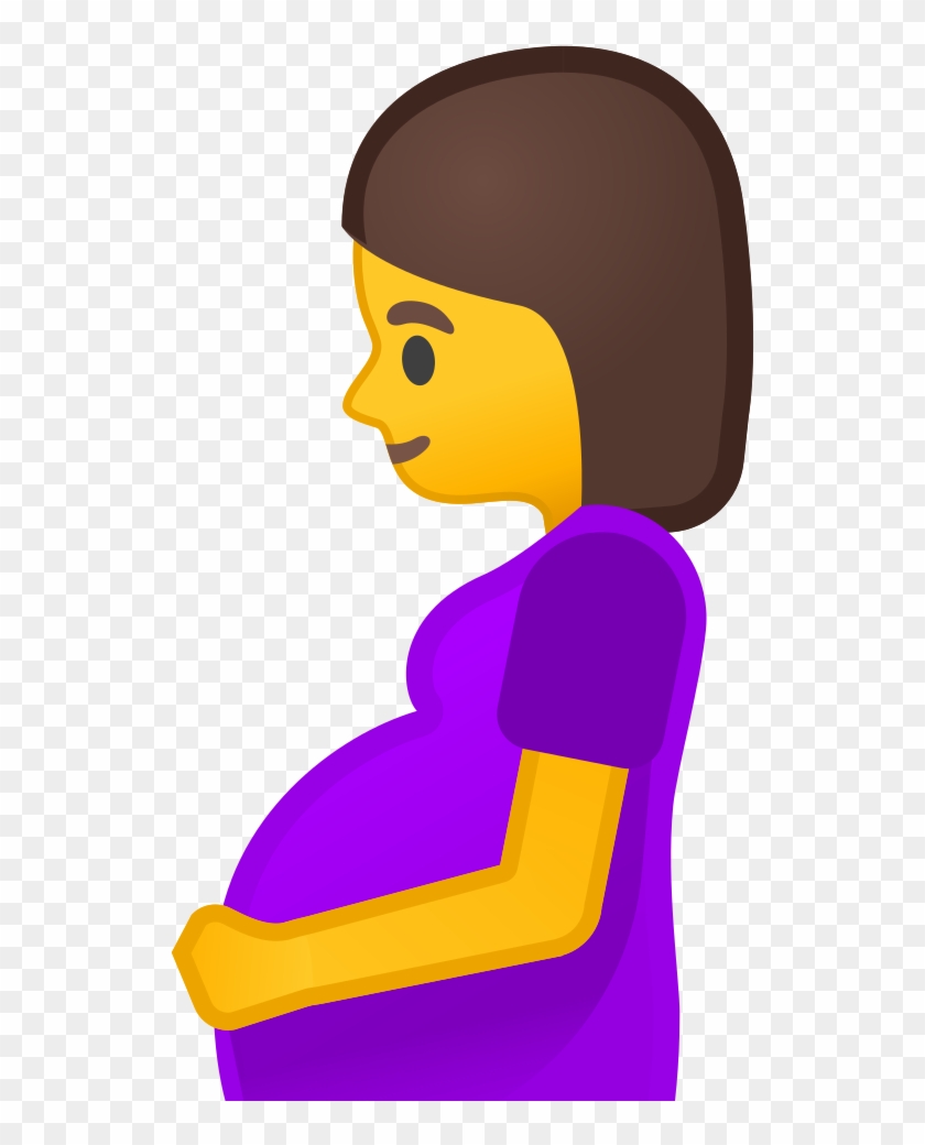 Pregnant Woman Icon - Emoji Gravida Png Clipart #1590983