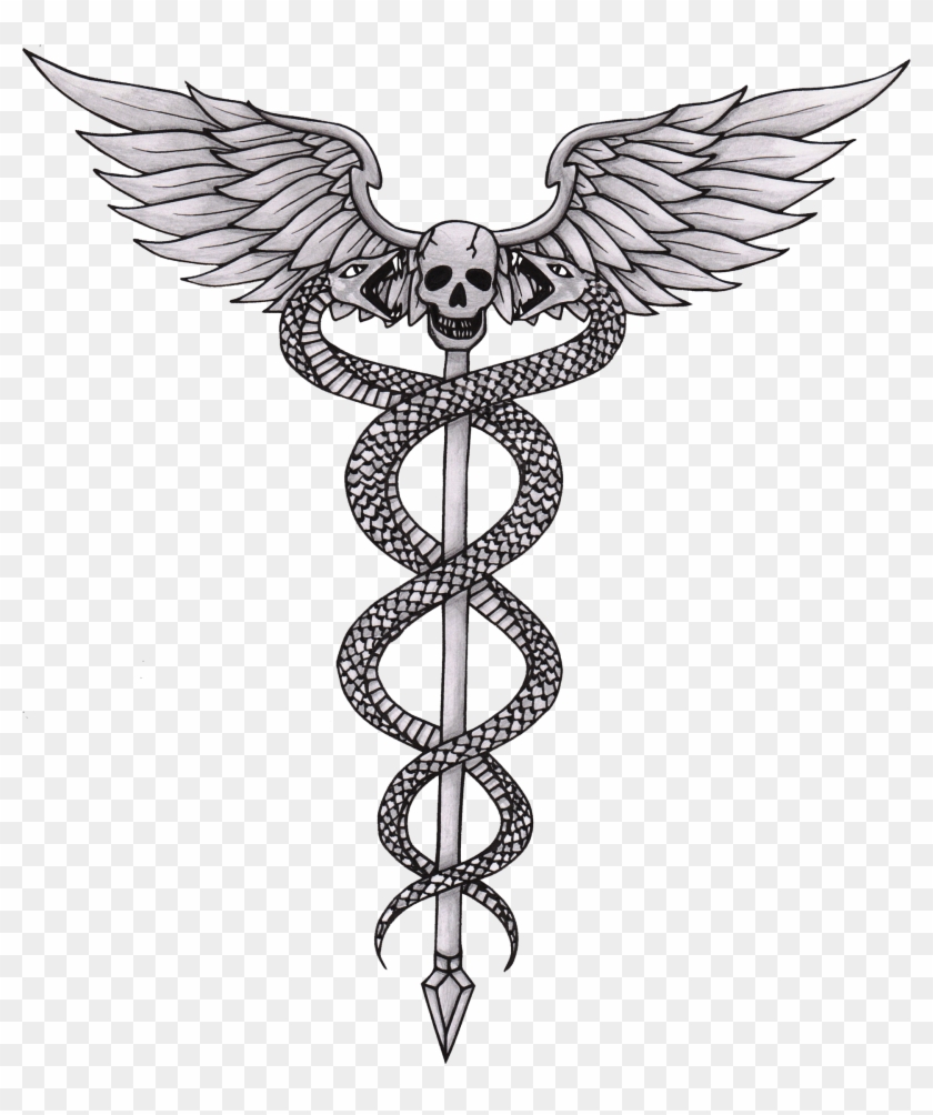 Caduceus - Caduceus Sketch Transparent Clipart