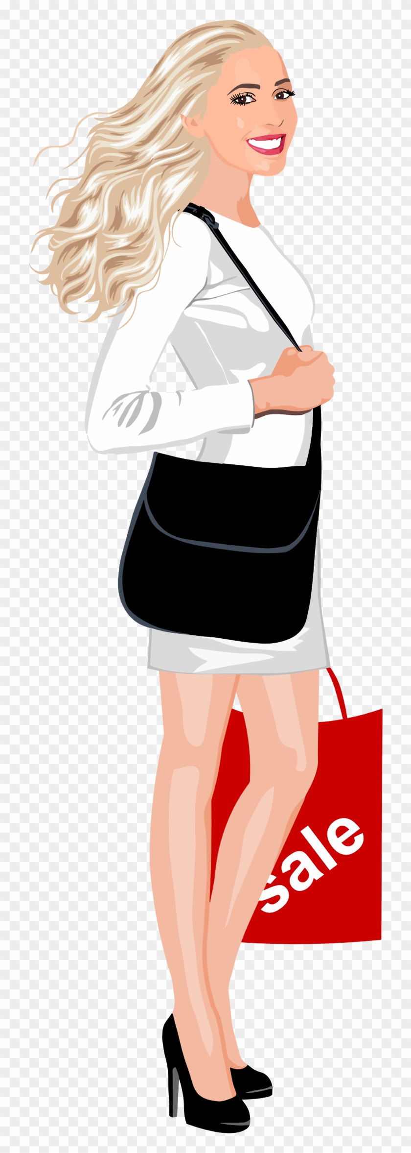 This Free Icons Png Design Of Realistic Shopping Woman Clipart #1591346