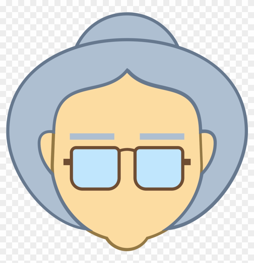 Old Lady Icon - Icon Clipart #1591405