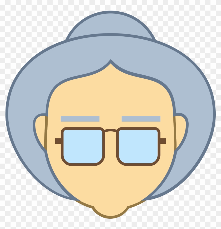 Old Lady Icon - Icon Clipart