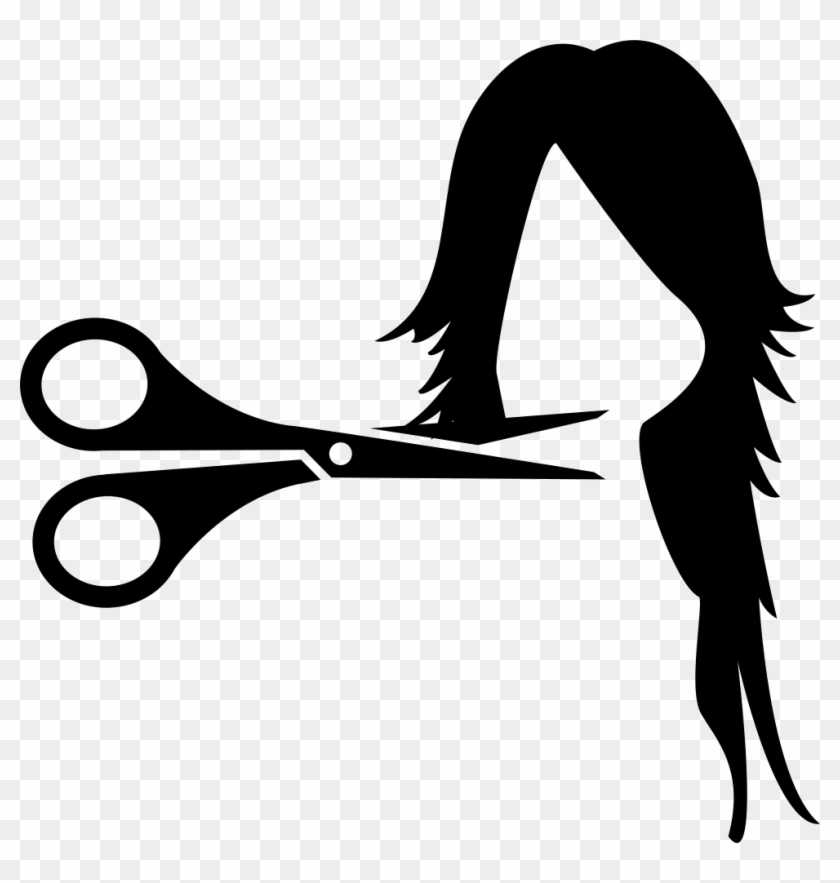 Clip Art Freeuse Woman Hair Cut Svg Png Icon Free - Cutting Hair Logo Png Transparent Png #1591669