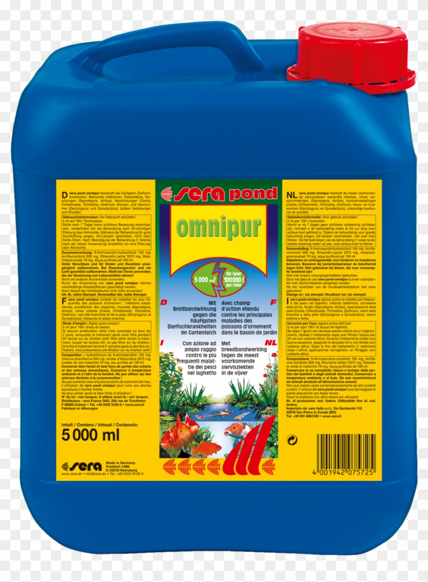 07572 De Fr Nl It Sera Pond Omnipur 5000 Ml - Omnisan Sera Clipart #1591993
