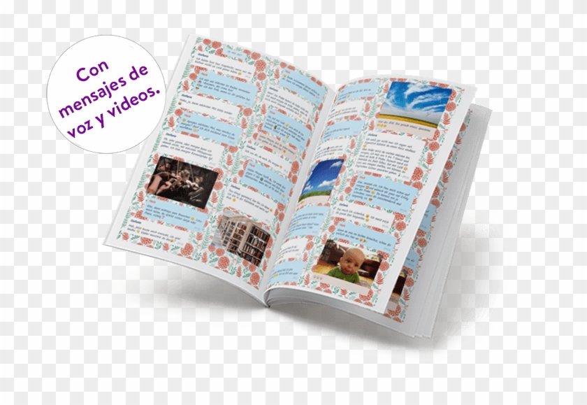 Imprimir Chat De Facebook Messenger En Un Libro - Brochure Clipart #1592550