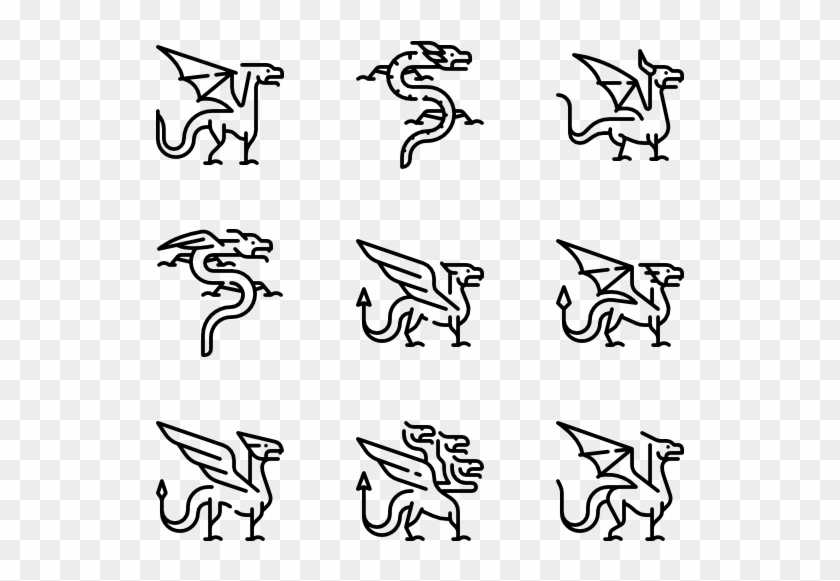 Dragons - Fighter Icon Clipart #1592651