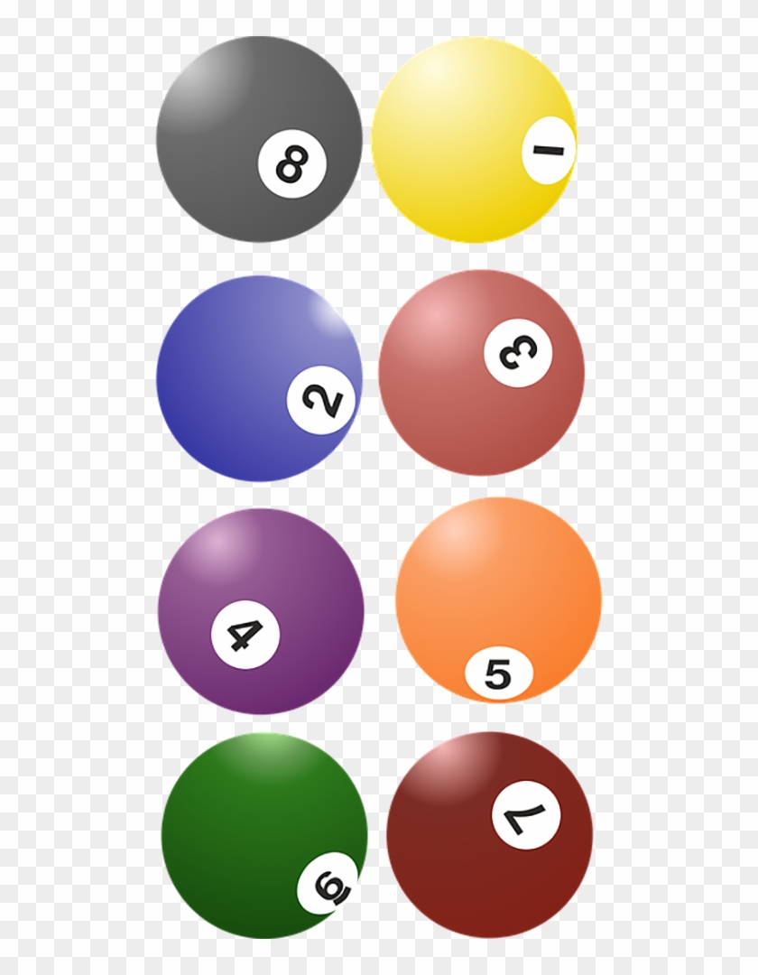 Billiard Png - Transparent Balls Png Clipart #1593010