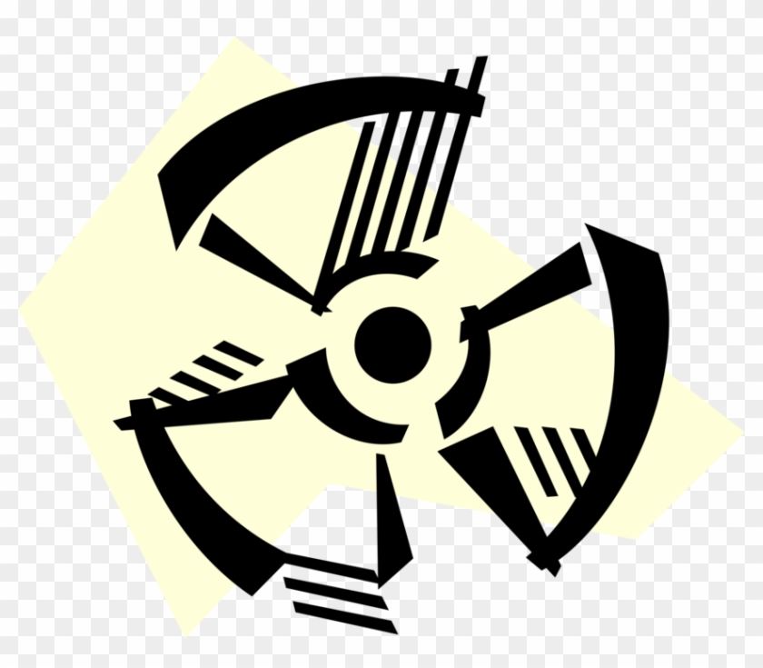 Nuclear Energy Radiation Image Illustration Of Fallout - Radioactive Symbol Clipart #1593268