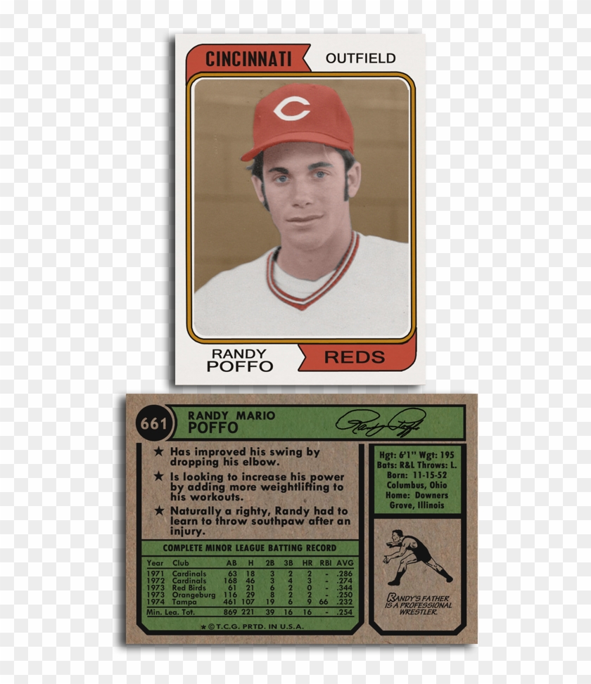Til Macho Man Randy Savage Played Professional Baseball - Randy Poffo Baseball Card Clipart